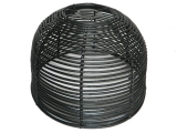 Ultimate Handcrafted Black Rattan Dome Lampshade - Eco-Friendly Woven Lighting